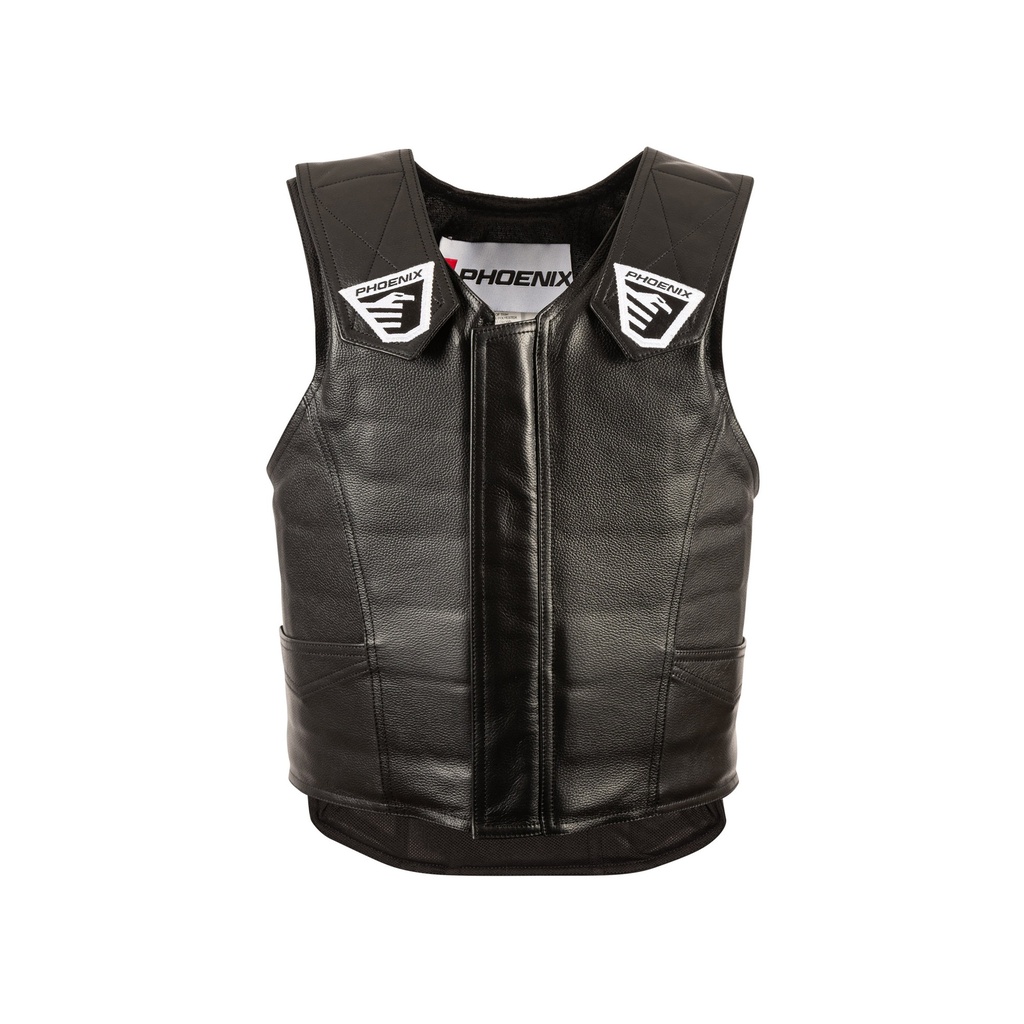 [2030-YXS-BL] Phoenix Rodeo Pro-Max Jr. Vest (Black, YXS)